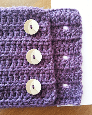 Buttoned Infinity Scarf