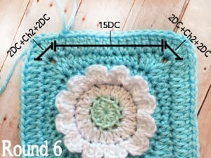 Wildflower Granny Square Crochet Pattern | Little Monkeys Crochet