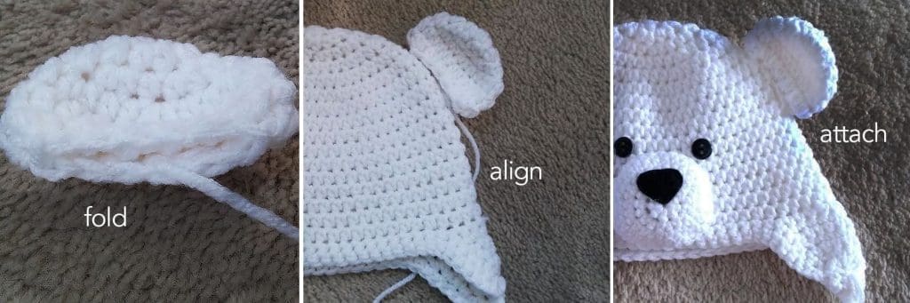 Polar Bear Hat Crochet Pattern | Little Monkeys Crochet