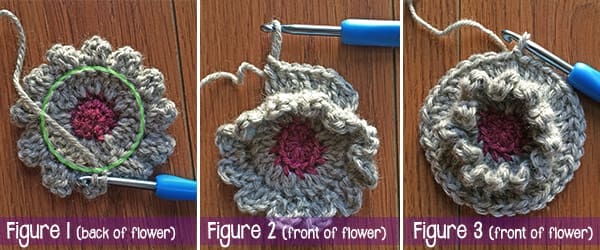 12" Wildflower Granny Square from Square-A-Day CrochetAlong | Free Crochet Pattern by Little Monkeys Crochet