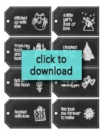 Printable Chalkboard Tags: Crocheter’s Edition!