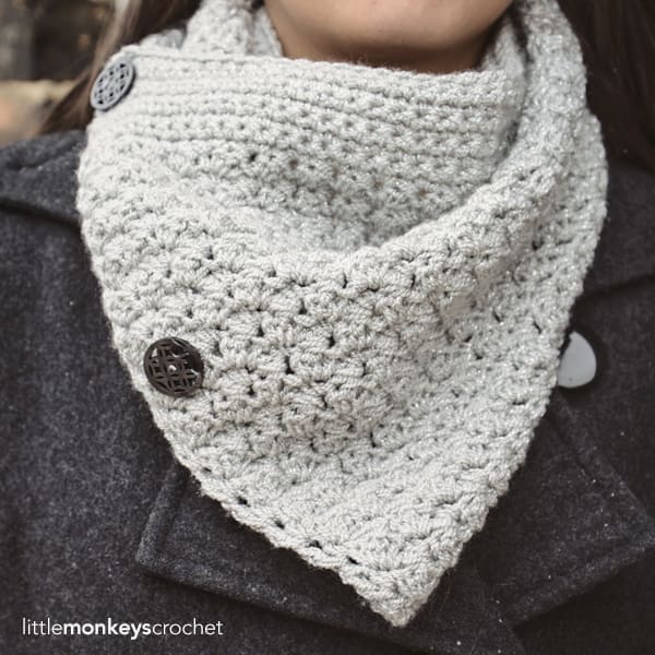 Sparkly Buttoned Cowl