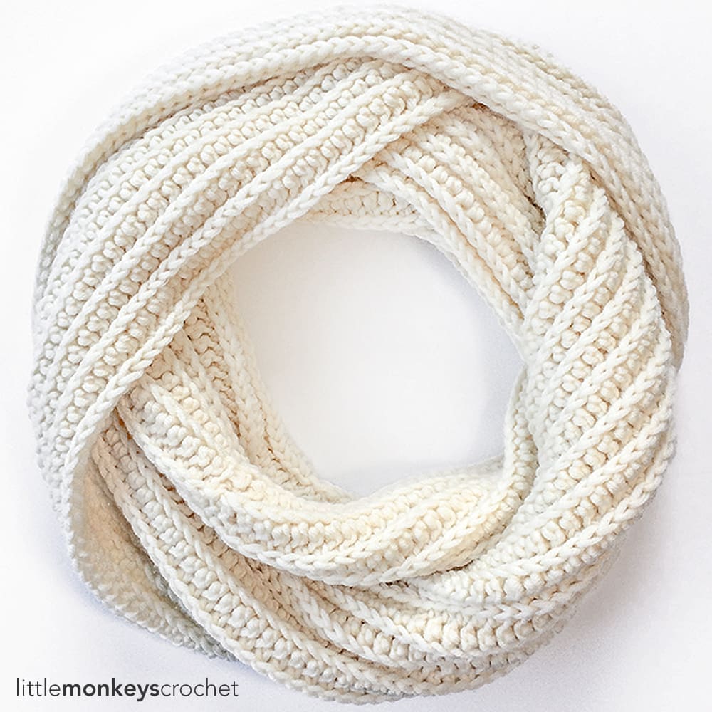 Super Plush Faux-Knit Infinity Scarf