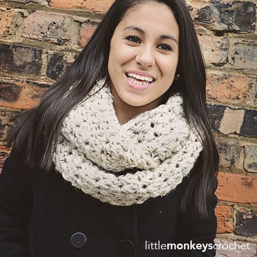 Grit Stitch Infinity Scarf