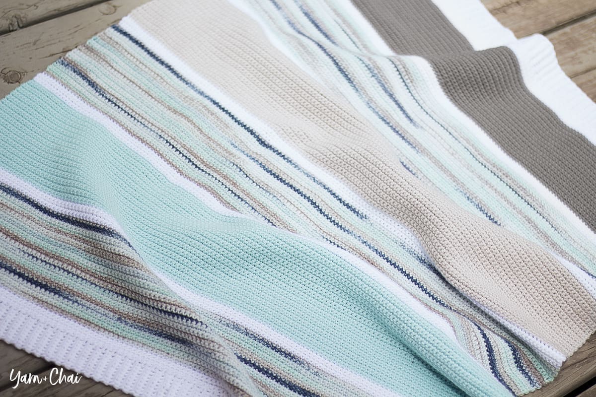 Summer Boardwalk Baby Blanket